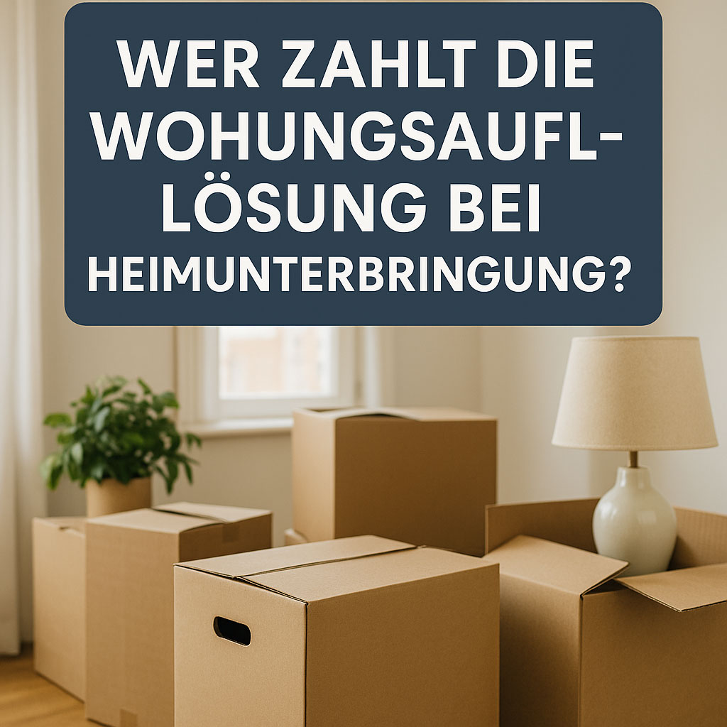 Wer zahlt die Wohnungsauflösung bei Heimunterbringung?